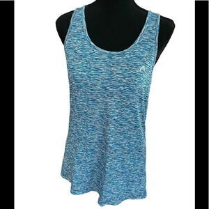 HEAD Racerback style blue/white/gray marled look tank, size M
